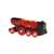 Brio Mighty Red Action Locomotivă, tren de jucărie din lemn roșu cu detalii negre, de la 3 ani