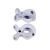 Petite and Mars pram clip 2pcs white 122508560