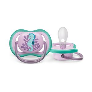 Philips AVENT Ultra Air pacifier, 6-18 months, seahorse design, orthodontic pacifier - Feeding