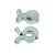 2 pack of mint green stroller clips for attaching toys, blankets, and other accessories to strollers and car seats