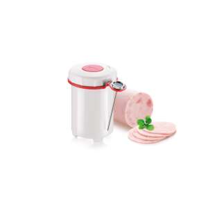 Tescoma PRESTO Schinkenkocher mit Thermometer, weiß, rot, Edelstahl, für die Herstellung von hausgemachtem Schinken - Küchenaccessories
