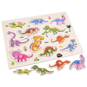 11-Piece Wooden Dinosaur Shape Sorter Puzzle 83200884 - Baby Puzzle
