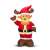 Inflatable Santa Claus reindeer Christmas decoration with LED lights, 135 cm tall
