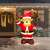 Inflatable Santa Claus reindeer Christmas decoration with LED lights, 135 cm tall
