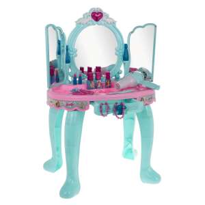 Kék hercegnős fésülködőasztal nyíló tükörrel, kiegészítőkkel, hang- és fényeffektusokkal 83202588 Szépítkezőasztalok, sminkszettek, illat