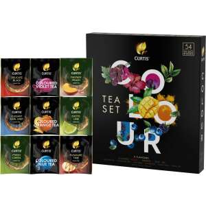 Curtis Colour Tea Set, 54 tea filter, 9 féle tea, fekete, zöld és színes tea, ajándék doboz - Teaválogatás