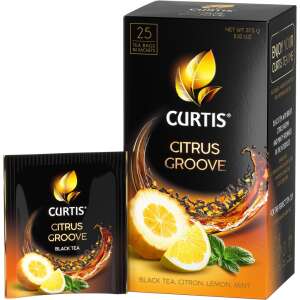 Curtis Citrus Groove fekete tea citronnal, citrommal és mentával, 25 tea filter - Fekete tea
