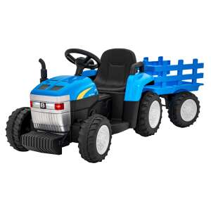 New Holland T7 Traktor pótkocsival gyerekeknek 83225305 Elektromos járművek - Elektromos traktor