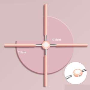 Rózsaszín testtartásjavító pálca, 77,5 cm hosszú, segít javítani a testtartást és erősíteni a hátizmokat - Fitness eszköz