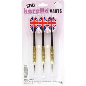 InnerGames Karella acél darts szett, 18g, Union Jack mintával - Darts nyíl