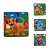 Pepita mini puzzle with a lion, elephant, and dolphin, 9 pieces