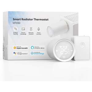 Meross MTS150H Okos Radiátor Termosztát, fehér, hubbal, kompatibilis Apple HomeKit, Amazon Alexa, Google Assistant, SmartThings - Meross