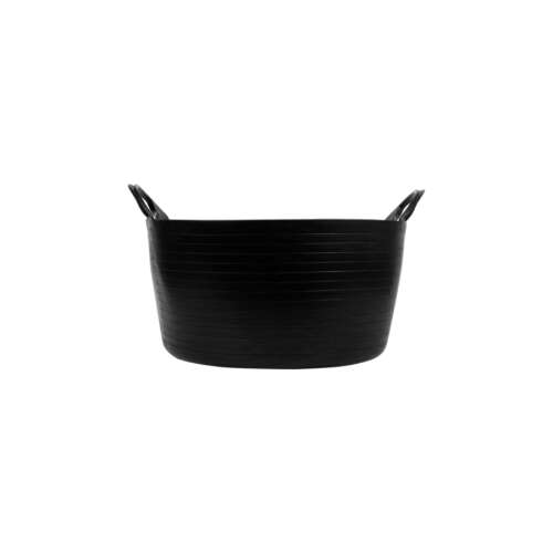 Fekete műanyag vödör fülekkel, 30L