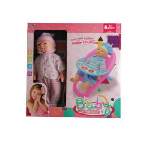 Éneklő, pislogó baba kislányoknak etetőszékkel (BBJ) 83253795 