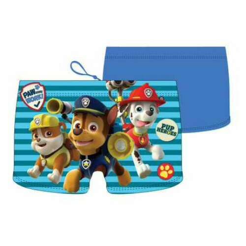 Mancs Őrjárat úszónadrág fiúknak, 110-es méret, kék színben Mancs Őrjárat karakterekkel