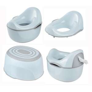 4-in-1 Luxus Töpfchen, blau, mit herausnehmbarem Auffangbehälter, Toilettensitzverkleinerer, Tritthocker und Feuchttücher-Spender - Babys & Toddler