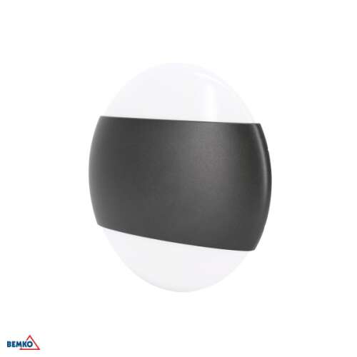 Bemko LED fali lámpa, 10W, 3000K, 800lm, IP65, grafit - Otthon és kert
