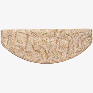 Lépcsőszőnyeg 65x24 cm bézs absztrakt mintával - Lépcsőszőnyeg