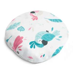 Poduszka z pestek wiśni z wzorem papugi, średnica 15 cm - Terapia zimno-ciepło