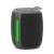 Gembird SPK-BT-LED-03-BK portable bluetooth speaker with green LED light, black