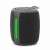 Gembird SPK-BT-LED-03-BK portable bluetooth speaker with green LED light, black