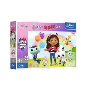 Trefl Gabi's Dollhouse Super Shape XXL puzzle 60 dielikov pre deti od 4 rokov - Trefl Puzzle