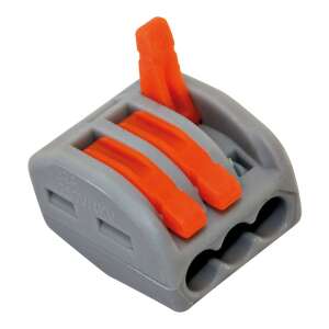 Conector de cablu Commel 365-452 cu 3 căi, gri și portocaliu, pentru conectarea cablurilor - Doze de legătură și conexiune