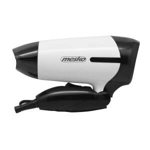Mesko MS 2262 hair dryer, white and black, angled view - Mesko Hair dryer