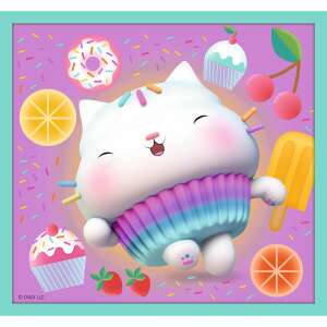 Puzzle Gabi's Dollhouse s roztomilou mačkou v kostýme cupcakes - Puzzle