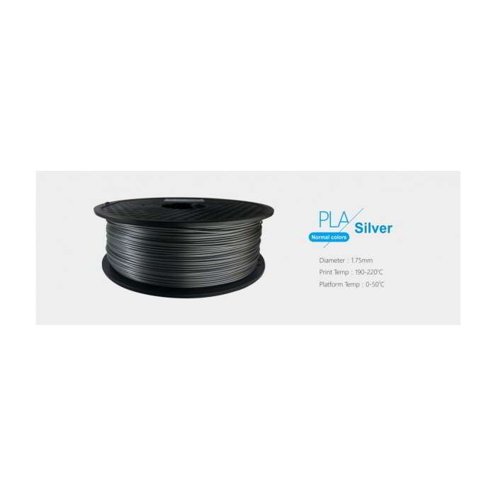 3D FILAMENT 1,75mm PLA Ezüst /1kg-os tekercs/, 3DFILAMPLA175S