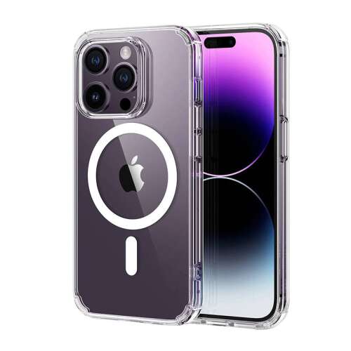 Husa ESR Krystec Clear MagSafe pentru iPhone 14 Pro, transparentă, cu inel MagSafe integrat