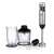 Ariete 898.1 Botmixer - Inox, 7-in-1-Stabmixer-Set mit Zerkleinerer, Schneebesen und Messbecher