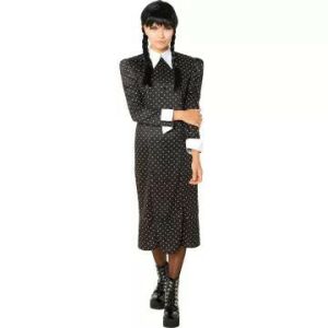 Rubies Wednesday Addams deluxe costum pentru adulți, mărimea M - Rubie's Costume pentru adulți