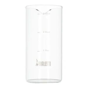 Bialetti French Press Replacement Glass Beaker 350ml with Measurement Markings - Coffee Maker Accessory