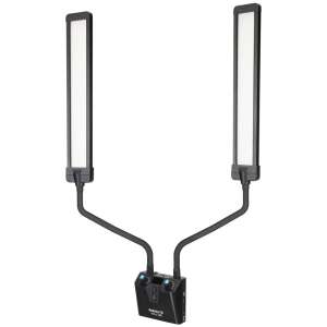 Nanlite Mira 26B LED Stúdió Lámpa - Kettős Karos, Okostelefontartóval