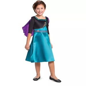 Disney Die Eiskönigin Anna Kostüm Kleid für Mädchen - Abgewinkelte Ansicht - Godan