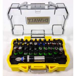 DeWalt DT7969 32-piece screwdriver bit set with magnetic holder and color coded bits - Bit head