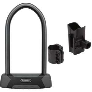 Abus Granit XPlus 540/160HB230 U-zár USH540 tartóval, fekete - Kerékpár kiegészítő