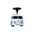 BIG VW T1 Baby Taxi blaues Rutschauto, Vorderansicht