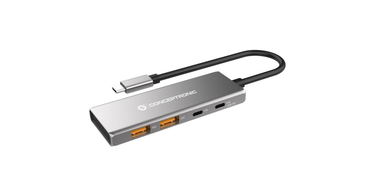 Conceptronic HUBBIES15G 2x USB Type-C / 2x USB Type-A 3.2 HUB (4 porturi) 120756207