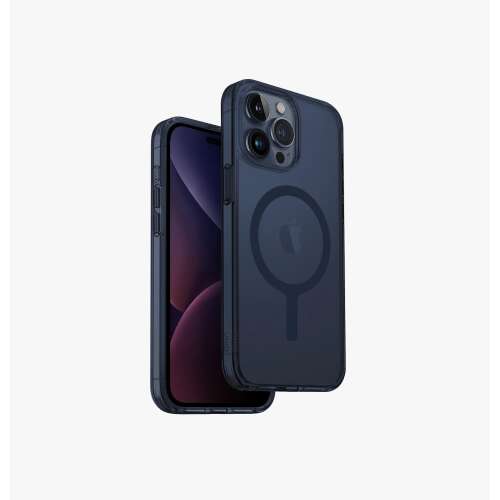 Uniq Lifepro Xtreme Apple iPhone 15 Pro Max Magsafe Tok - Matt-Kék, átlátszó tok beépített Magsafe gyűrűvel, védő telefontok