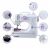 Timeless Tools Portable Mini Sewing Machine with Accessories, Compact, 12 Stitch Patterns, White 35044881