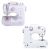 Timeless Tools Portable Mini Sewing Machine with Accessories, Compact, 12 Stitch Patterns, White 35044881
