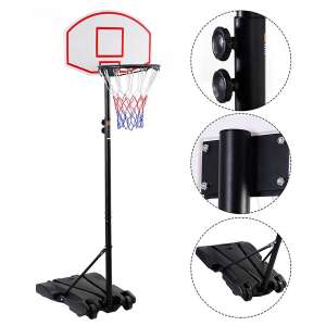 Timeless Tools kosárlabda palánk / panel, magassága állítható 6 szinten, gyűrű átmérője 42 cm 35045503 Kosárlabdák, palánkok és felszerelések - Kosárlabda