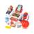 Timeless Tools 24 piece toy cash register with accessories, including a shopping basket, toy food, and money