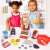 Timeless Tools 24-piece play cash register set in use by two children