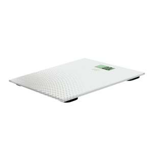 Lafe WLS001.1 digitális fürdőszobai mérleg, fehér, üveg platform, digitális kijelző - Lafe