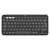 Logitech Pebble Keys 2 K380s drahtlose Tastatur in Graphitgrau, Vorderansicht