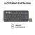 Logitech Pebble Keys 2 K380s drahtlose Tastatur mit zwei AAA-Batterien und verantwortungsvoller Verpackung