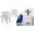 Timeless Tools 2-piece bedside table set, white 35045358